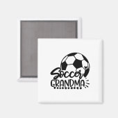 Voetbal Oma Grootmoeder Grootmoeder Ons Voetbal G Magneet (Voorkant / Achterkant)
