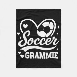 Voetbal Oma Hart Liefde Voetbalspeler  Fleece Deken