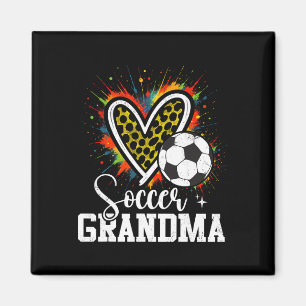 Voetbal Oma Luipaard Hart Magneet