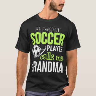 Voetbal oma mijn favoriete speler belt me t-shirt