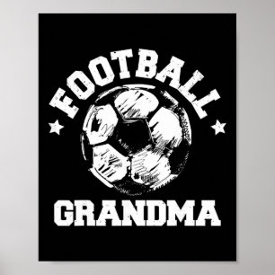 Voetbal Oma Schets Voetbal Ll Trots Wedstrijd Dag Poster