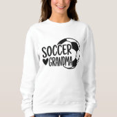 Voetbal oma Shirt – Schattige Hart & Ball Design (Voorkant)