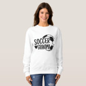 Voetbal oma Shirt – Schattige Hart & Ball Design (Voorkant volledig)