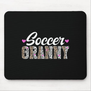 Voetbal oma van een voetbalspeler oma grootmoeder muismat