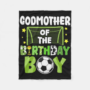 Voetbal Oma Verjaardag Jongen Feest Voetbal Famili Fleece Deken