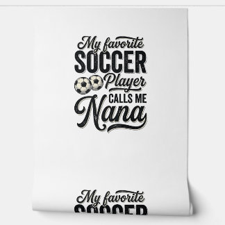 Voetbal Oma Vintage Gravure Familie Speler Shirt_ Behang