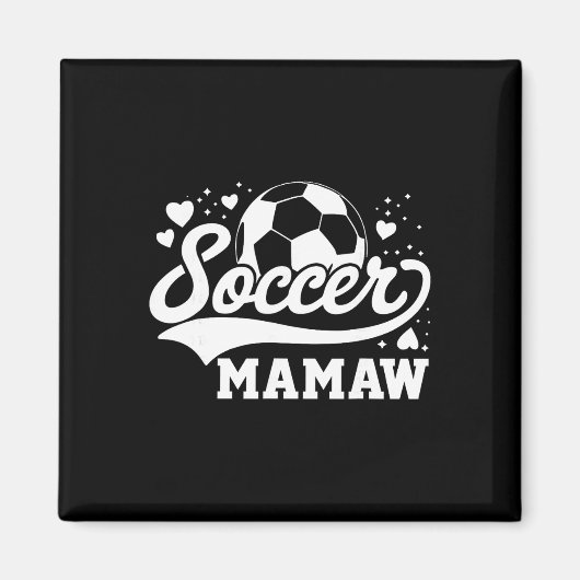 Voetbal Oma Voetbal Byll Magneet (Voorkant)