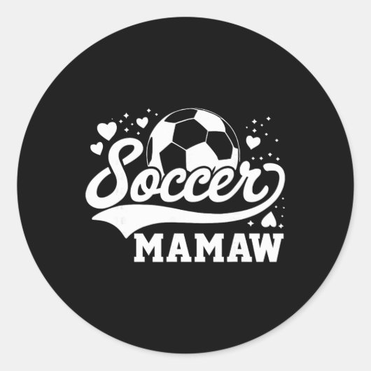 Voetbal Oma Voetbal Byll Ronde Sticker (Voorkant)