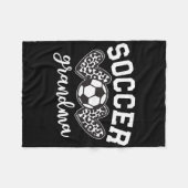 Voetbal oma voetbal grootmoeder spel dag moeder' fleece deken (Voorkant (Horizontaal))