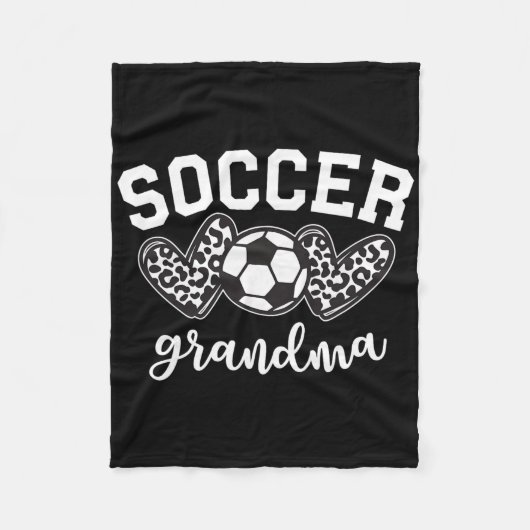 Voetbal oma voetbal grootmoeder spel dag moeder' fleece deken (Voorkant)