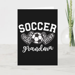 Voetbal oma voetbal grootmoeder spel dag Moeder' Kaart