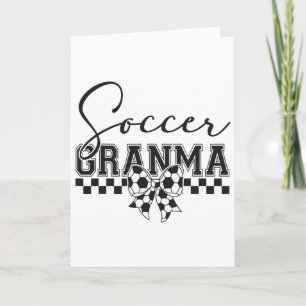 Voetbal oma voetbal grootmoeder spel dag moeder' kaart
