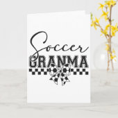 Voetbal oma voetbal grootmoeder spel dag moeder' kaart (Gele Bloem)