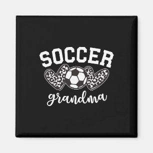 Voetbal oma voetbal grootmoeder spel dag Moeder' Magneet
