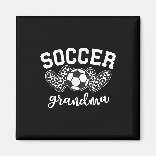 Voetbal oma voetbal grootmoeder spel dag Moeder' Magneet (Voorkant)