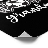 Voetbal oma voetbal grootmoeder spel dag moeder' poster (Hoek)