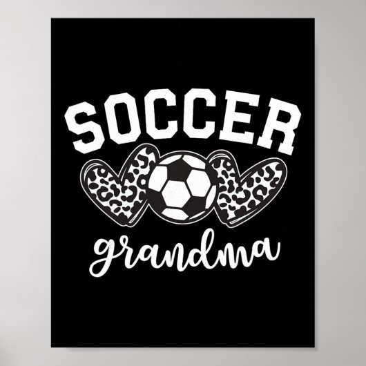 Voetbal oma voetbal grootmoeder spel dag moeder' poster (Voorkant)