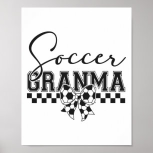 Voetbal oma voetbal grootmoeder spel dag Moeder' Poster