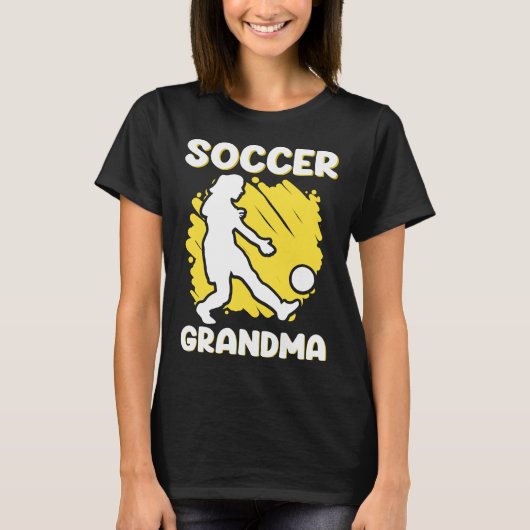 Voetbal Oma Voetballer T-shirt (Voorkant)