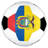 Voetbal onder de vlag van Equador (Gedraaid)