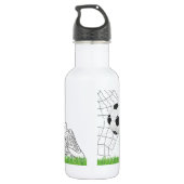 Voetbal ontruimt speciaal gepersonaliseerde poorte waterfles  (Achterkant)