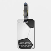 Voetbal Ontwerp Bagage Labels (Achterkant verticaal)