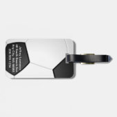 Voetbal Ontwerp Bagage Labels (Achterkant horizontaal)
