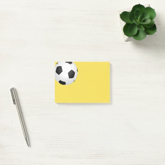 voetbal ontwerp post geel post-it® notes (Kantoor)