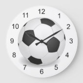 Voetbal ontwerpwandklok grote klok (Voorkant)