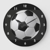 Voetbal ontwerpwandklok grote klok (Voorkant)