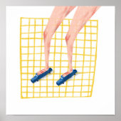 Voetbal op auto's poster (Voorkant)