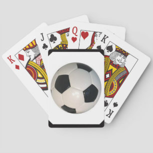 voetbal op creditcard pokerkaarten