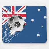 Voetbal op de Australische vlag Muismat (Voorkant)
