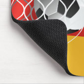 Voetbal op de Duitse vlag Muismat (Hoek)