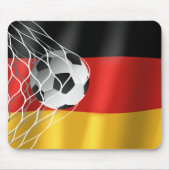 Voetbal op de Duitse vlag Muismat (Voorkant)