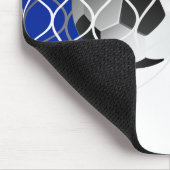 Voetbal op de Franse vlag Muismat (Hoek)