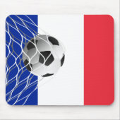 Voetbal op de Franse vlag Muismat (Voorkant)