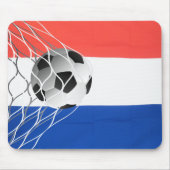 Voetbal op de Nederlandse vlag Muismat (Voorkant)