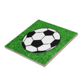 voetbal op eigen kracht tegeltje (Zijkant)