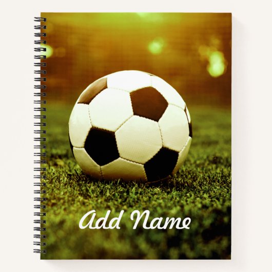 Voetbal op Gras Notitieboek (Voorkant)