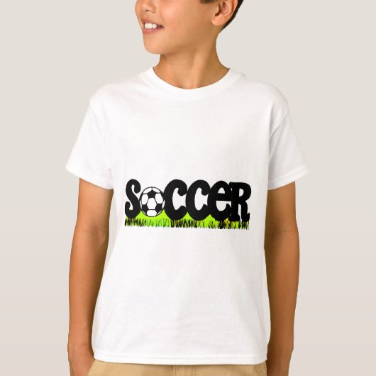 Voetbal (op gras) t-shirt (Voorkant)