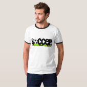 Voetbal (op gras) t-shirt (Voorkant volledig)