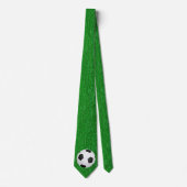 Voetbal op Grass Print stropdas (Voorkant)
