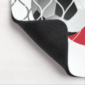 Voetbal op Japanse vlag Muismat (Hoek)