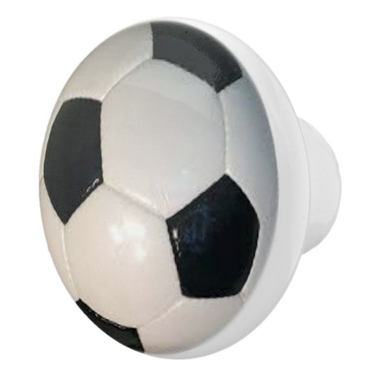 voetbal op keramische Knobs en pullen Keramische Knop (Rechts)