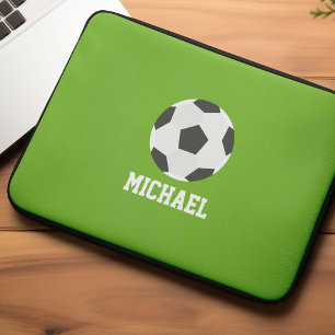 Voetbal op maat laptop sleeve
