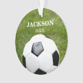 voetbal op maat ornament (voorkant)