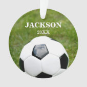 voetbal op maat ornament (voorkant)