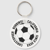 Voetbal op maat sleutelhanger (Voorkant)