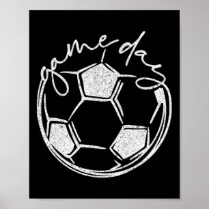 Voetbal op speeldag Byll Sportartikelen Heren Dame Poster
